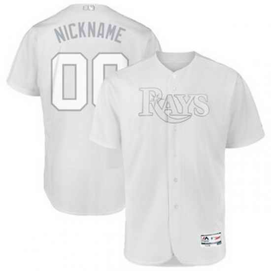 Men Women Youth Toddler All Size Tampa Bay Rays Majestic 2019 Players Weekend Flex Base Authentic Roster Custom White Jersey